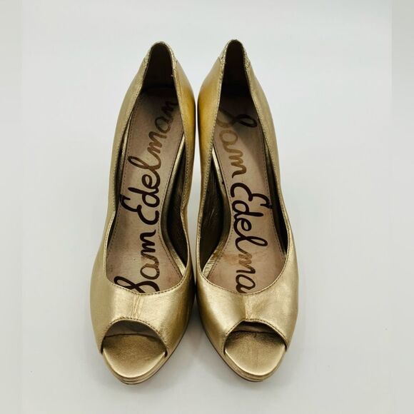 Sam Edelman Ella Gold pumps | size 8 - Picture 2 of 8